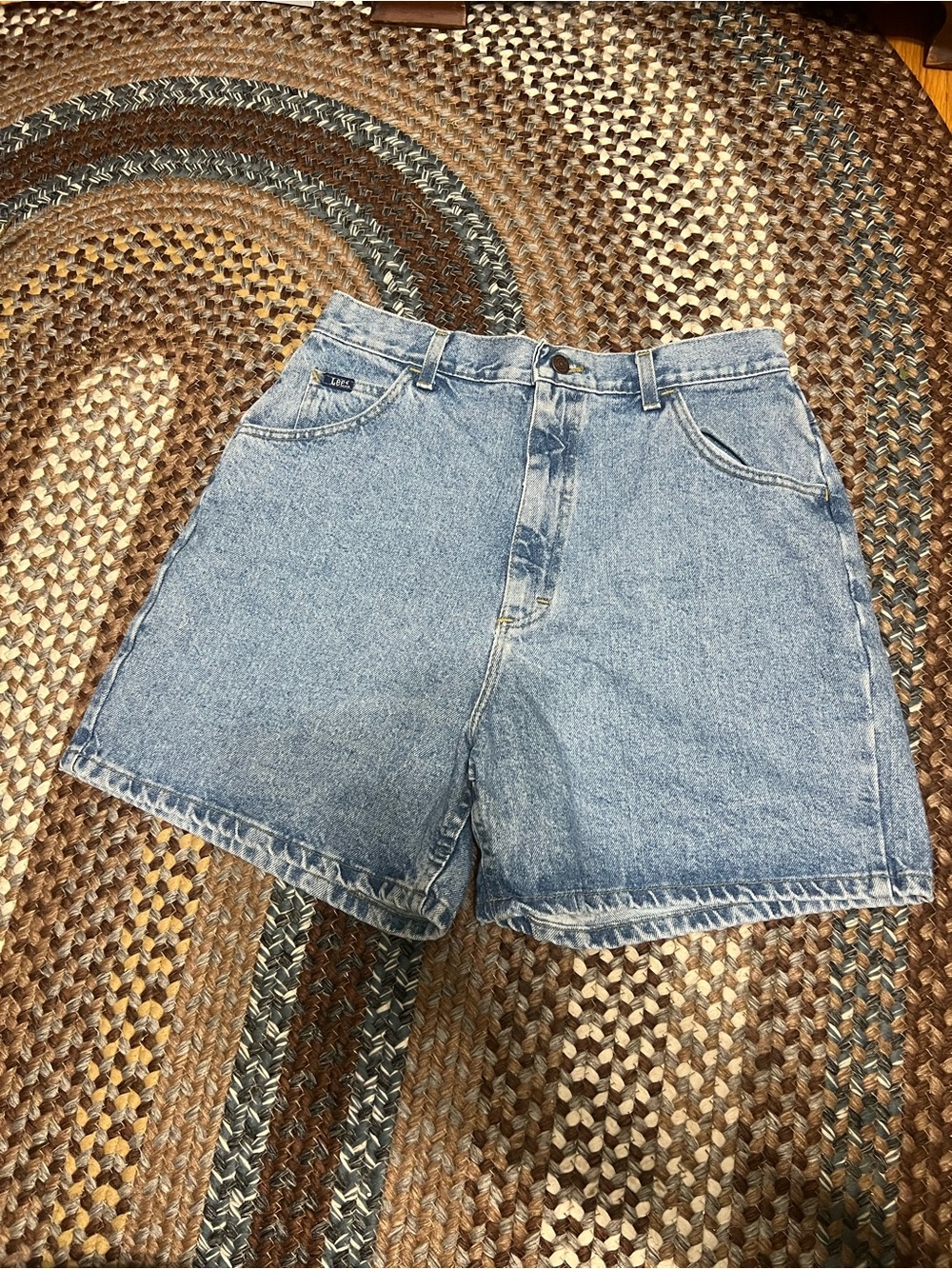 Levi's Light Blue High-Rise Denim Shorts